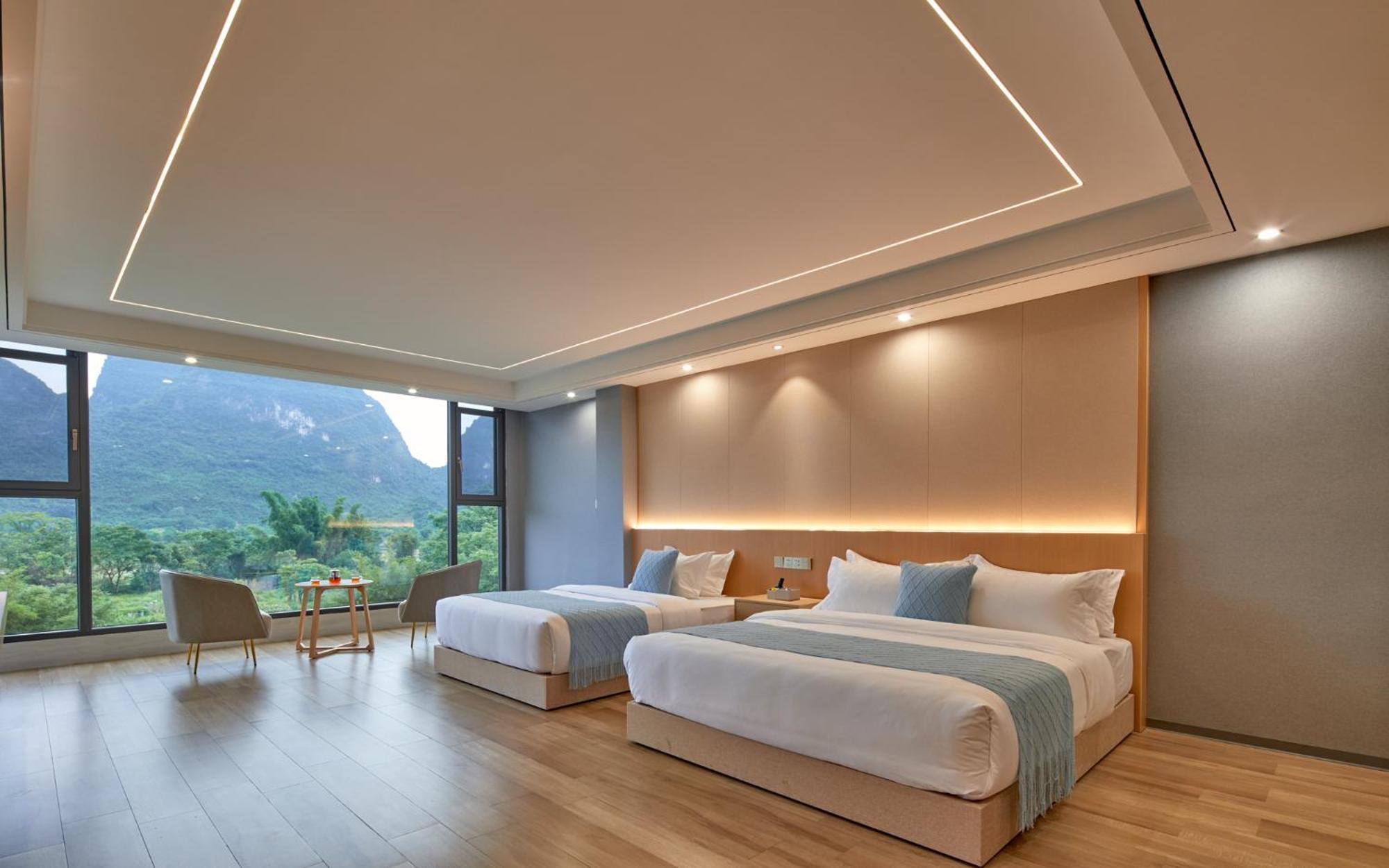 Yangshuo Fortune Lake Inn- One Way Free Pick Up From Airport Or Ts Over 3 Nights Екстериор снимка
