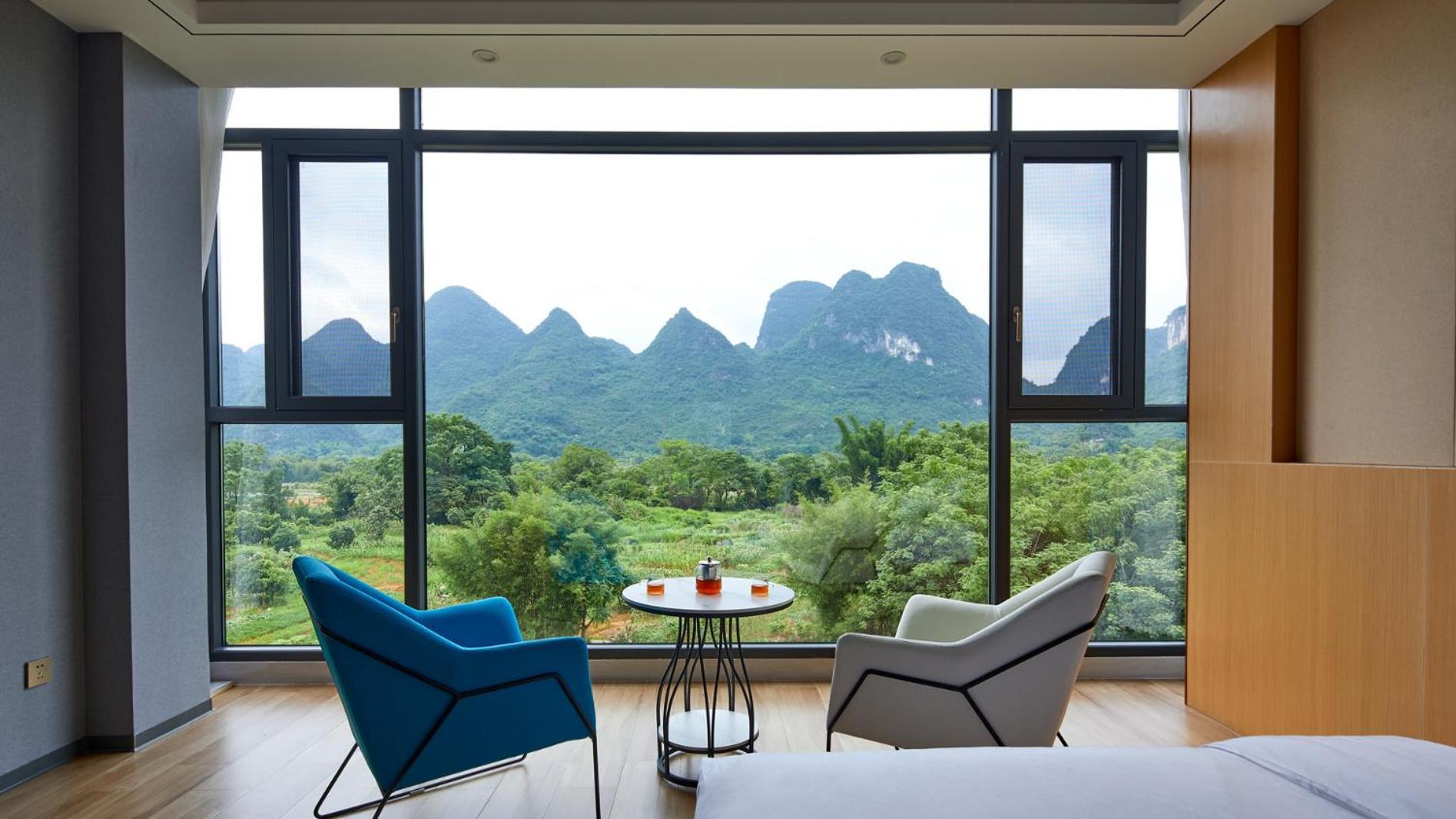 Yangshuo Fortune Lake Inn- One Way Free Pick Up From Airport Or Ts Over 3 Nights Екстериор снимка