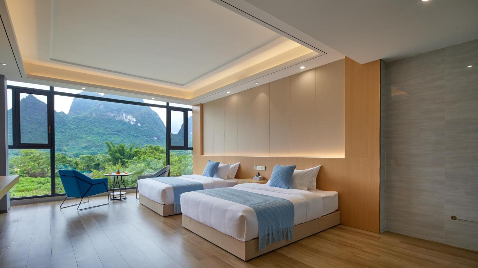 Yangshuo Fortune Lake Inn- One Way Free Pick Up From Airport Or Ts Over 3 Nights Екстериор снимка