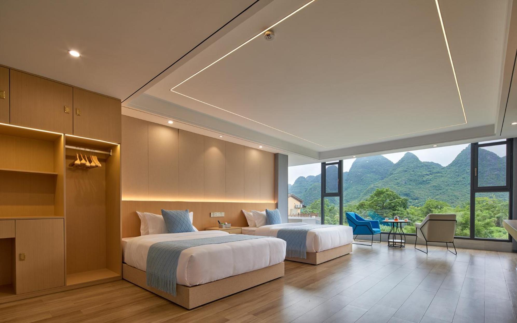 Yangshuo Fortune Lake Inn- One Way Free Pick Up From Airport Or Ts Over 3 Nights Екстериор снимка